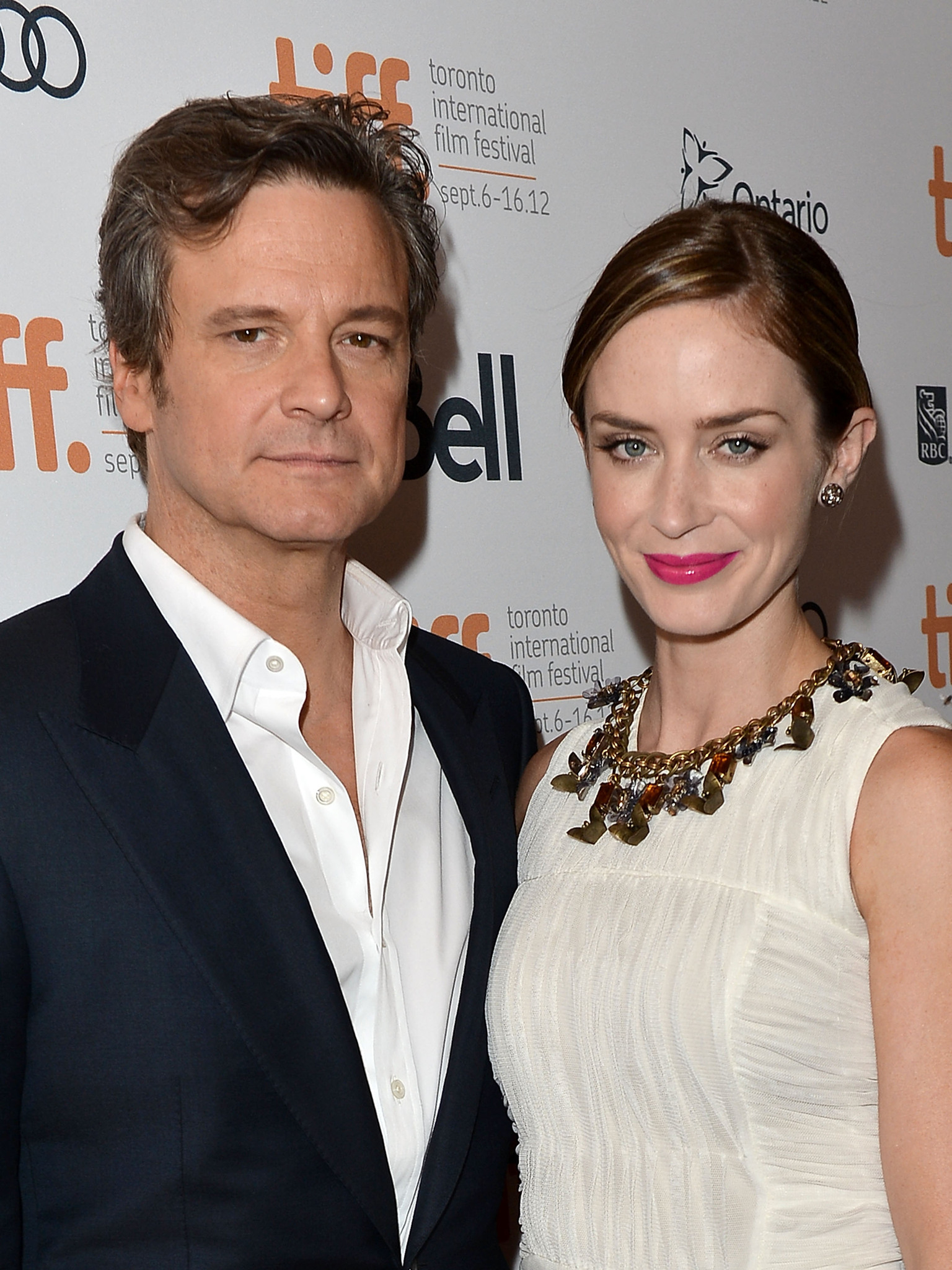 Colin Firth and Emily Blunt at event of Arthur Newman (2012)