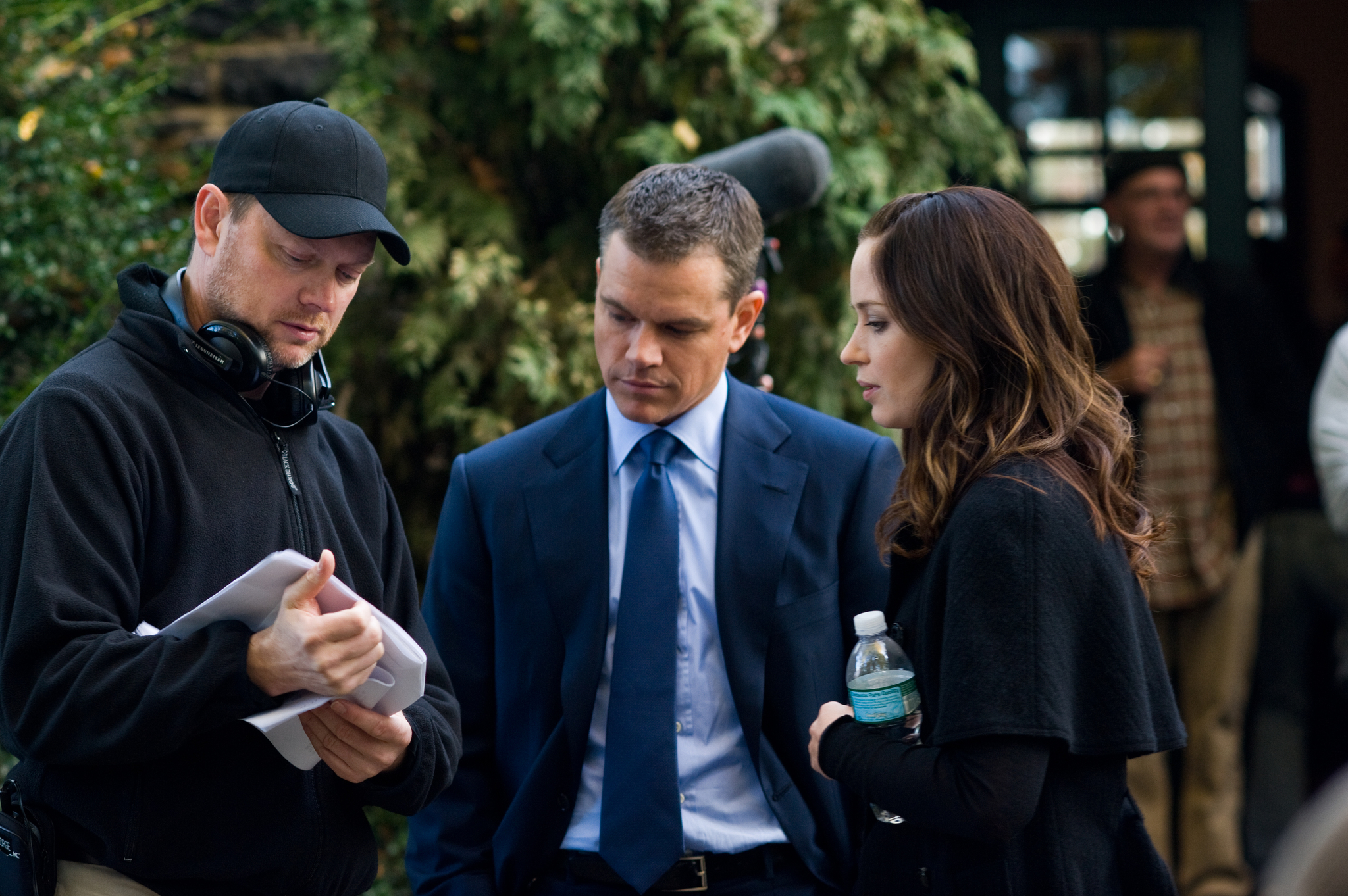 Still of Matt Damon, George Nolfi and Emily Blunt in Likimo ekspertai (2011)