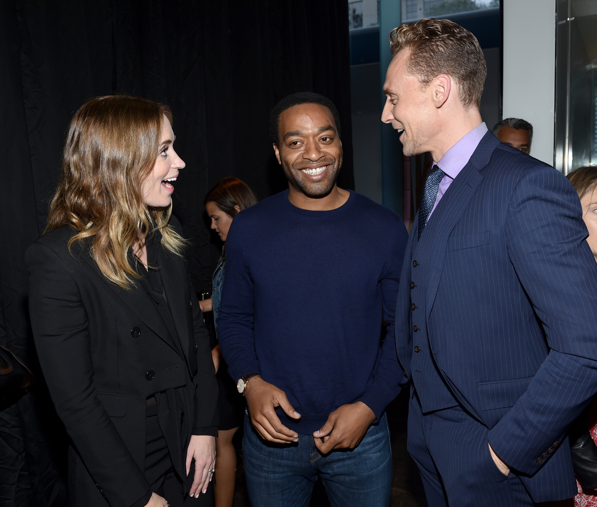 Chiwetel Ejiofor, Tom Hiddleston and Emily Blunt