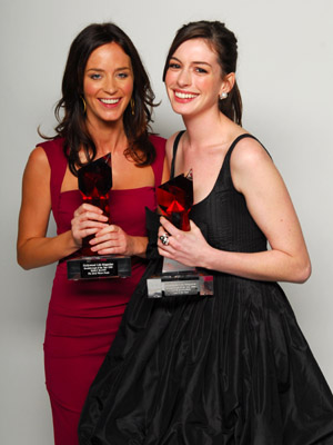 Anne Hathaway and Emily Blunt