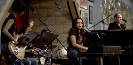 Norah Jones and The Handsome Band performing at Amoeba Records in Hollywood, CA. -February 9, 2007
