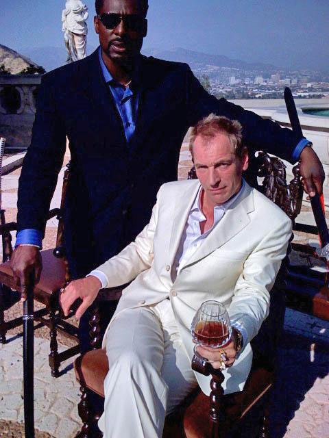 Actors: Eamonn Walker and Julian Sands on the set of 