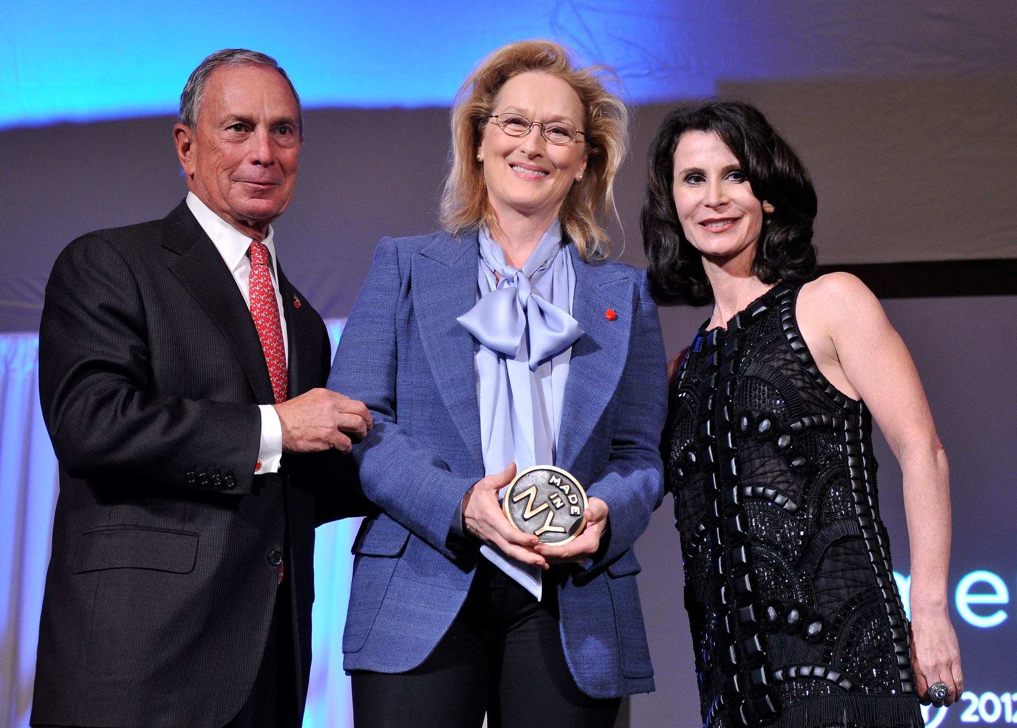 Meryl Streep, Michael Bloomberg and Katherine Oliver