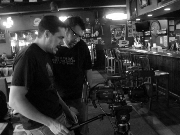 Working with DP, Robert Filion on the set of 