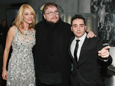 Belén Rueda, Guillermo del Toro and J.A. Bayona at event of El orfanato (2007)