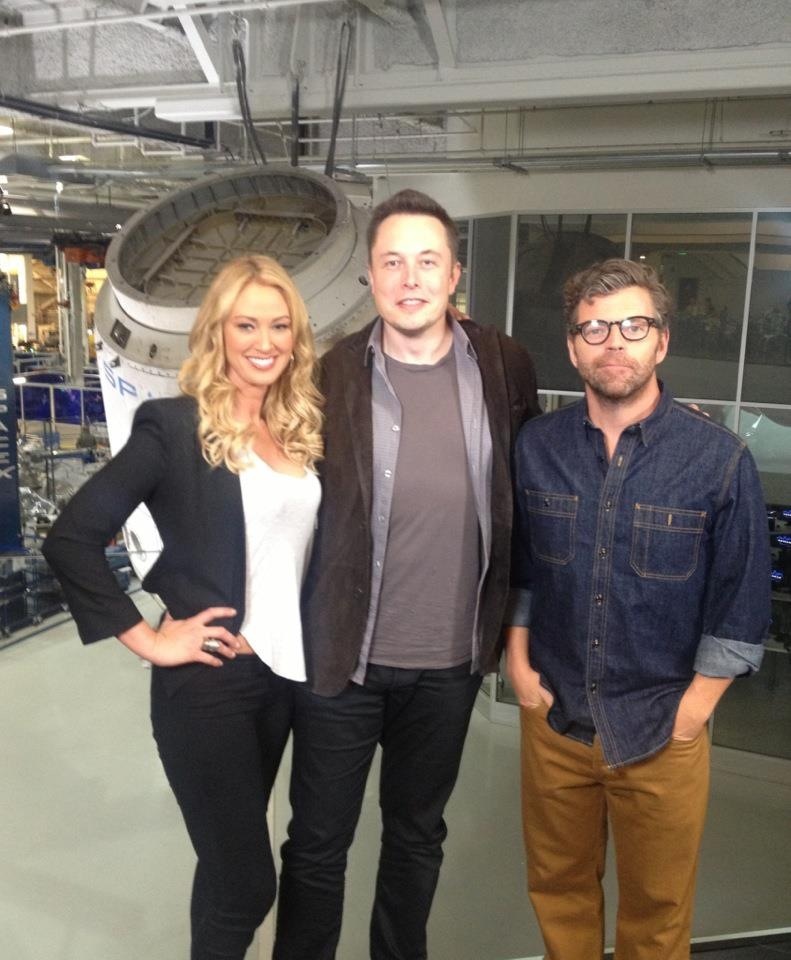 Hanging with my friend Elon Musk! filming DVD on TV's 