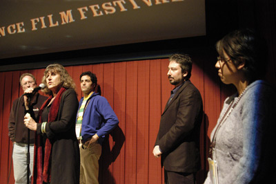 Sam Green, Bill Siegel and Carrie Lozano at event of The Weather Underground (2002)