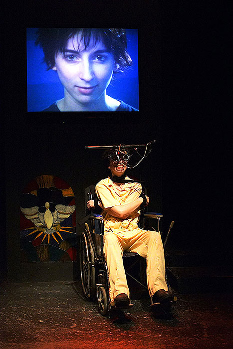 Vanessa Perkins as Alex in Brad Mays' 2003 Los Angeles multi-media stage production of 
