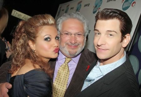 Broadway.come Audience Choice Awards, May 5, 2013 - with husband Andy Karl and Harvey Firestein