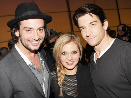 Opening Night of HEATHERS THE MUSICAL 3/31.14 with husband Andy Karl and Constantine Maroulis