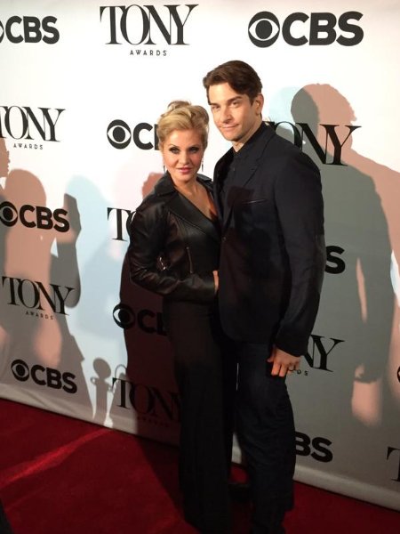 Andy Karl and Orfeh on the Red Carpet at the 2015 Tony Honors cocktail party May 31, 2015