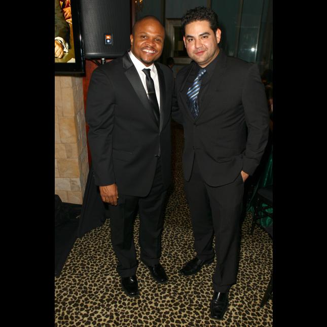 Juan and IronE Singleton at AMC's Golden Globe party.