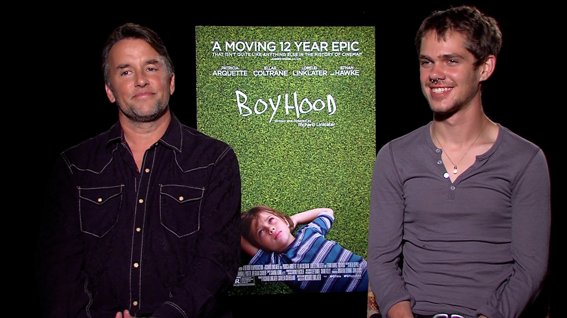 Still of Richard Linklater and Ellar Coltrane in IMDb: What to Watch (2013)
