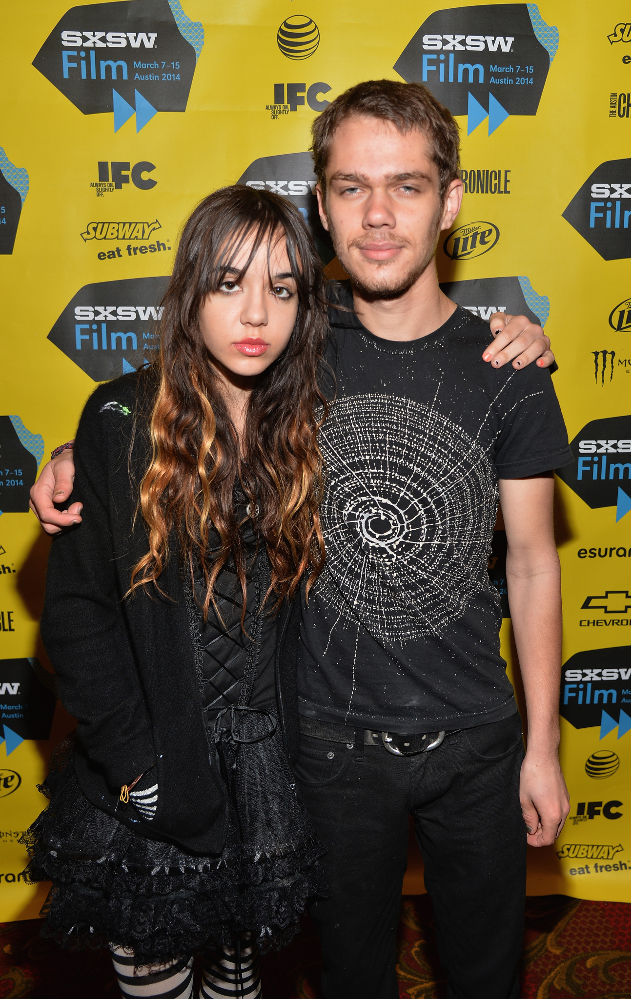 Lorelei Linklater and Ellar Coltrane at event of Vaikyste (2014)