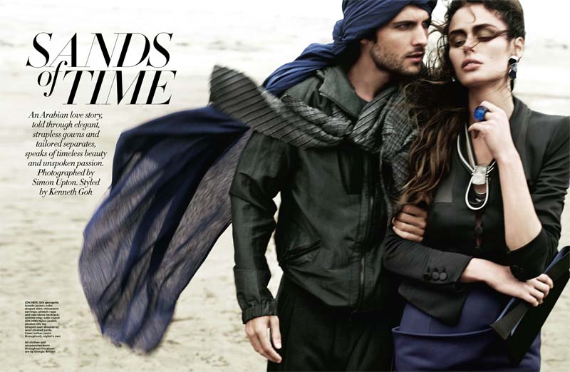 Nicole Trunfio for Sands Of Time an Arabian themed collection featuring in Harper's Bazar