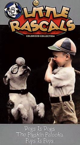 Bobby 'Wheezer' Hutchins and Pete the Dog in Dogs Is Dogs (1931)