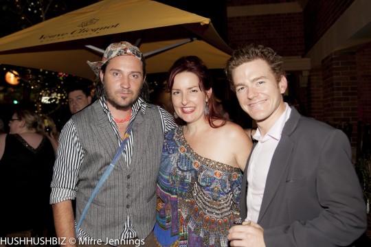 Athan Jon, Emma Randall and Andrew Lowe at event for Australiens (2014)
