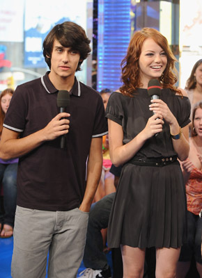 Emma Stone and Teddy Geiger