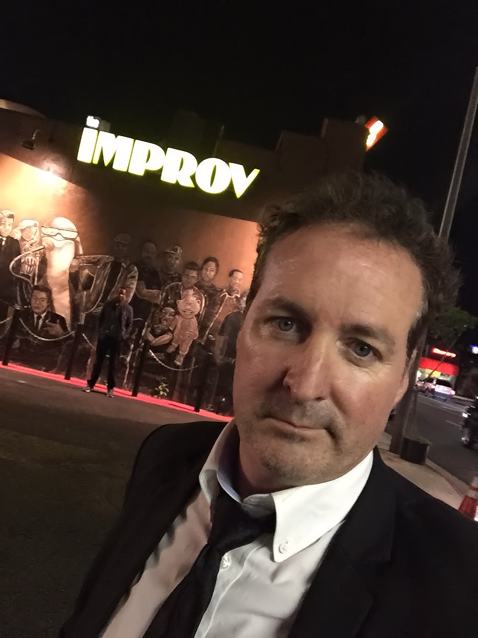 Bill at at the Improv before The Bill Devlin Comedy and Cocktails show