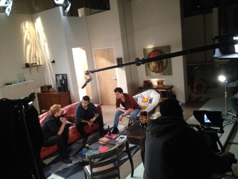 Al Danuzio at NBC-Telemundo Studios shooting 