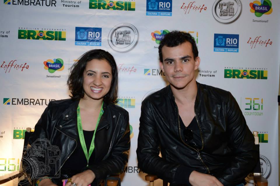 Al Danuzio and Debora Rodrigues at the Brazilian Film Festival of New York 2013.