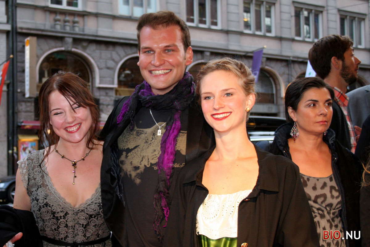 Director Teresa Fabik, actor Christian Magdu and actress Grete Havnesköld at the world premiere of 