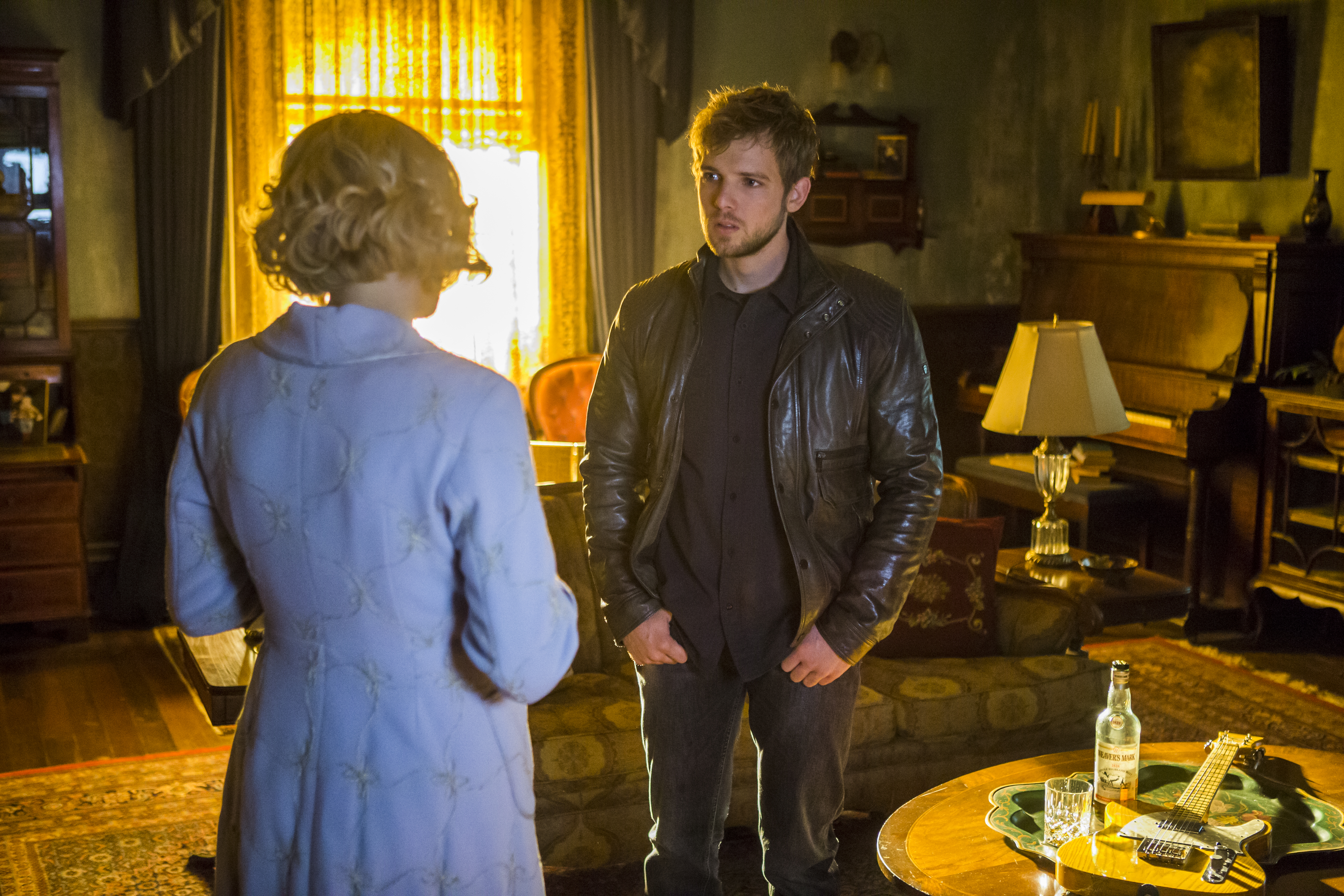 Still of Vera Farmiga and Max Thieriot in Bates Motel (2013)