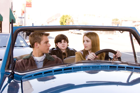 Still of Emma Roberts, Max Thieriot and Josh Flitter in Nancy Drew (2007)