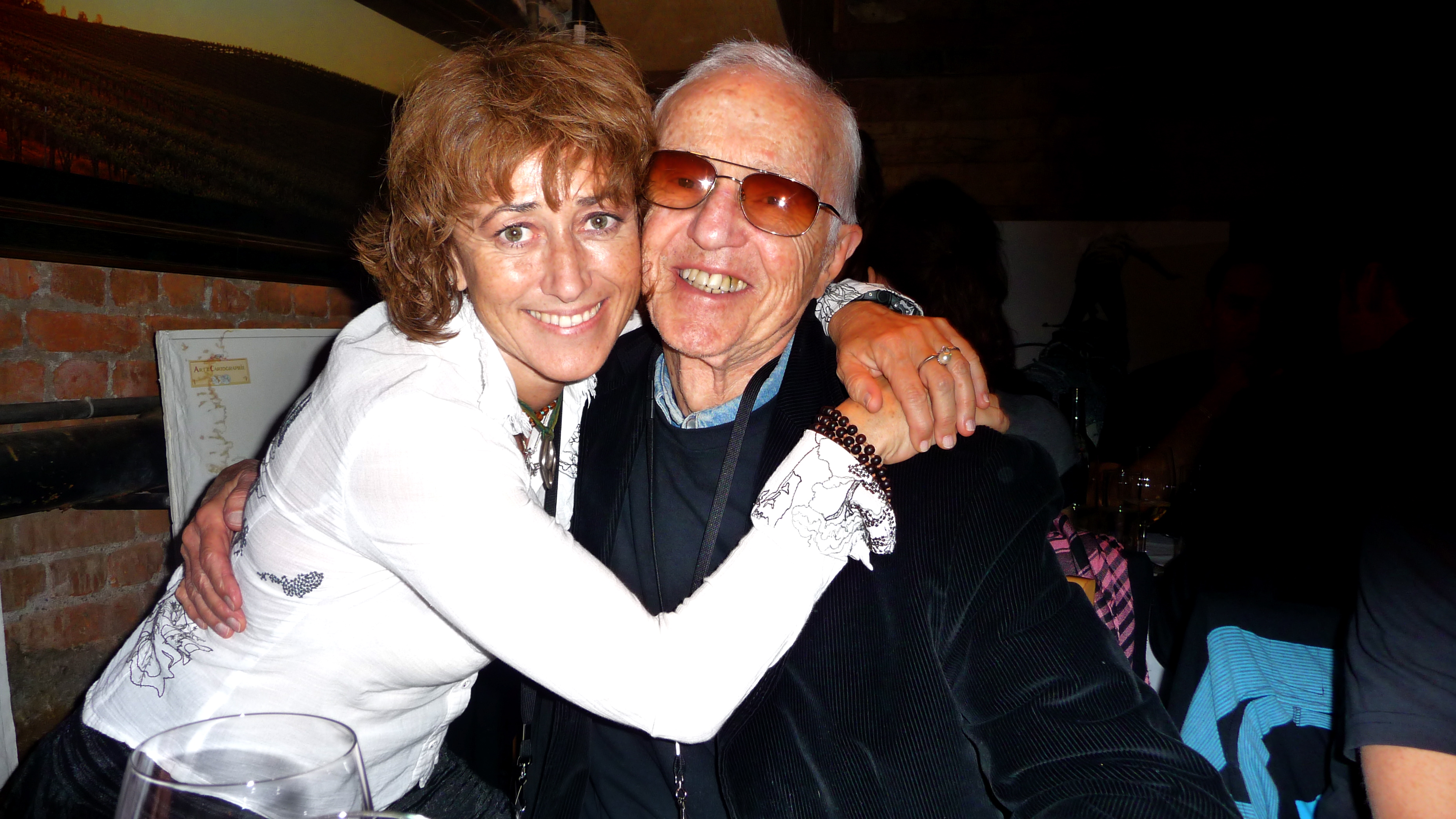 Haskell and Elisa at the Hatch Film Festival, Bozman Montana, 2009.