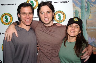 Pamela Abdy, Zach Braff and Richard Klubeck at event of Garden State (2004)