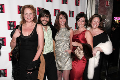 Nance Williamson, Lucas Papaelias, Ginifer King, Leenya Rider and Kate Guyton at the Broadway opening of 