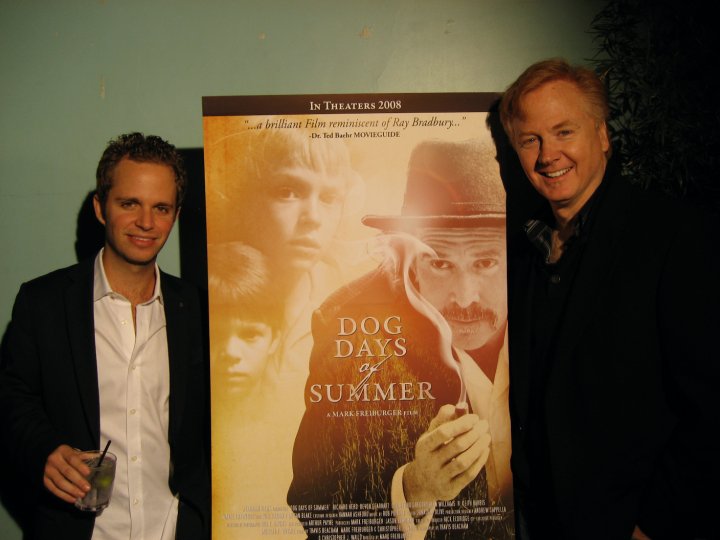 Dog Days of Summer director, Mark Freibuger and Rob Pottorf at the L.A. premier.