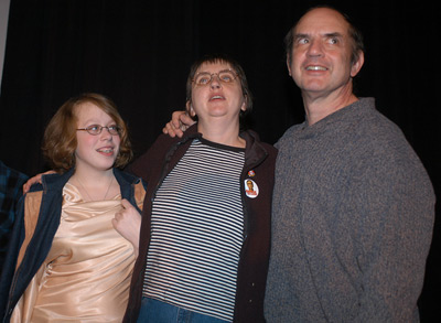 Harvey Pekar, Joyce Brabner and Danielle Batone at event of American Splendor (2003)