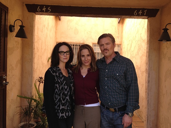 With Joanna Going and Bill Sage on the set of The Sphere and the Labyrinth