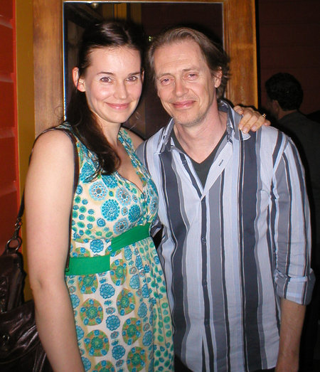 Molly Griffith and Steve Buscemi at the Woodstock Film Festival October 2005.