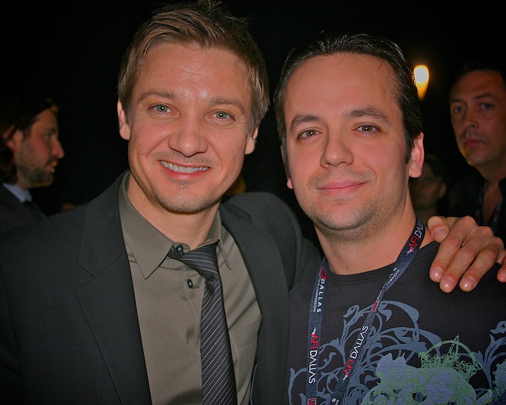Jeremy Renner and Todd Jenkins at the screening of 