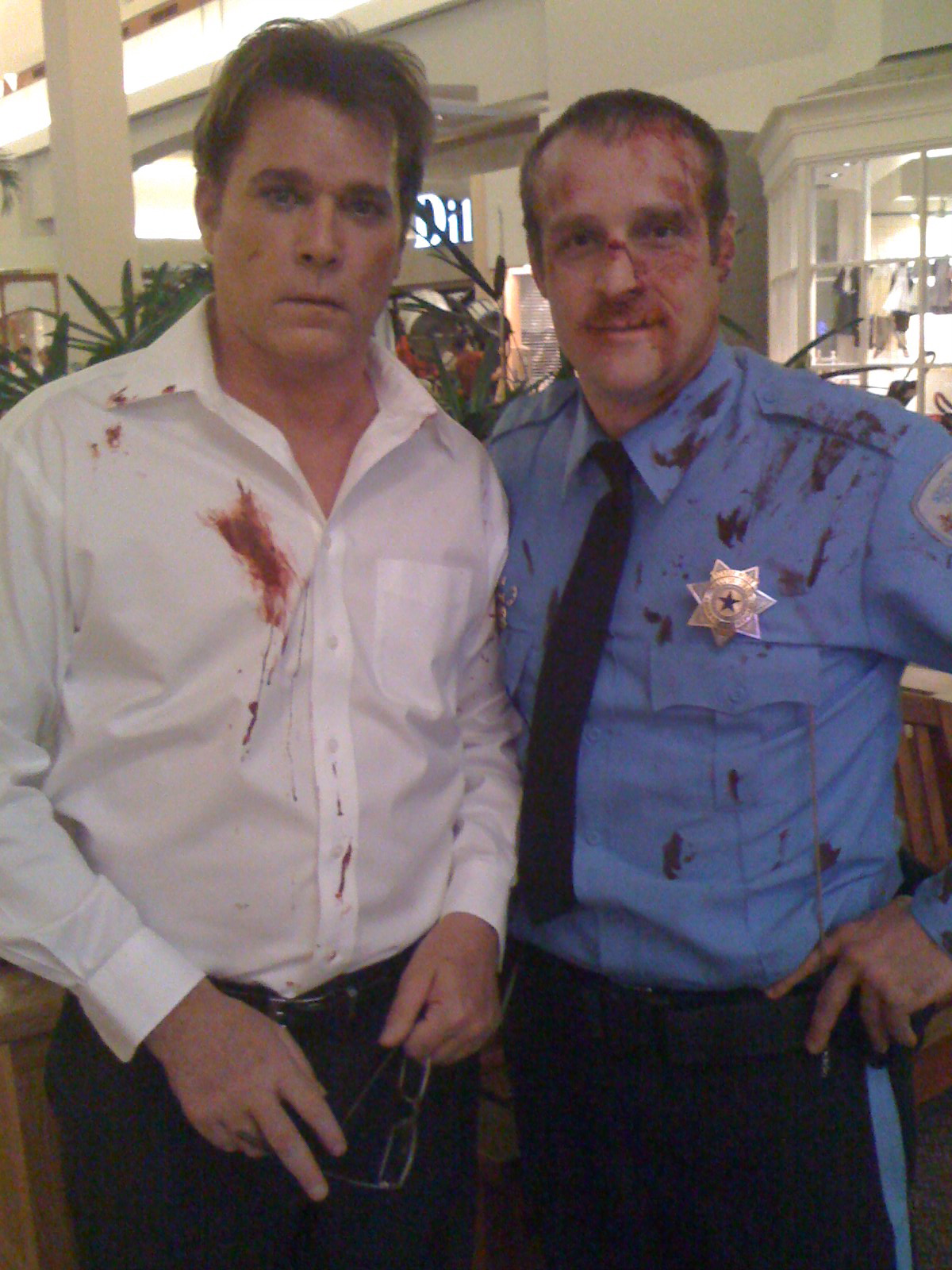 Steve Rizzo with Ray Liotta on Observe and Report