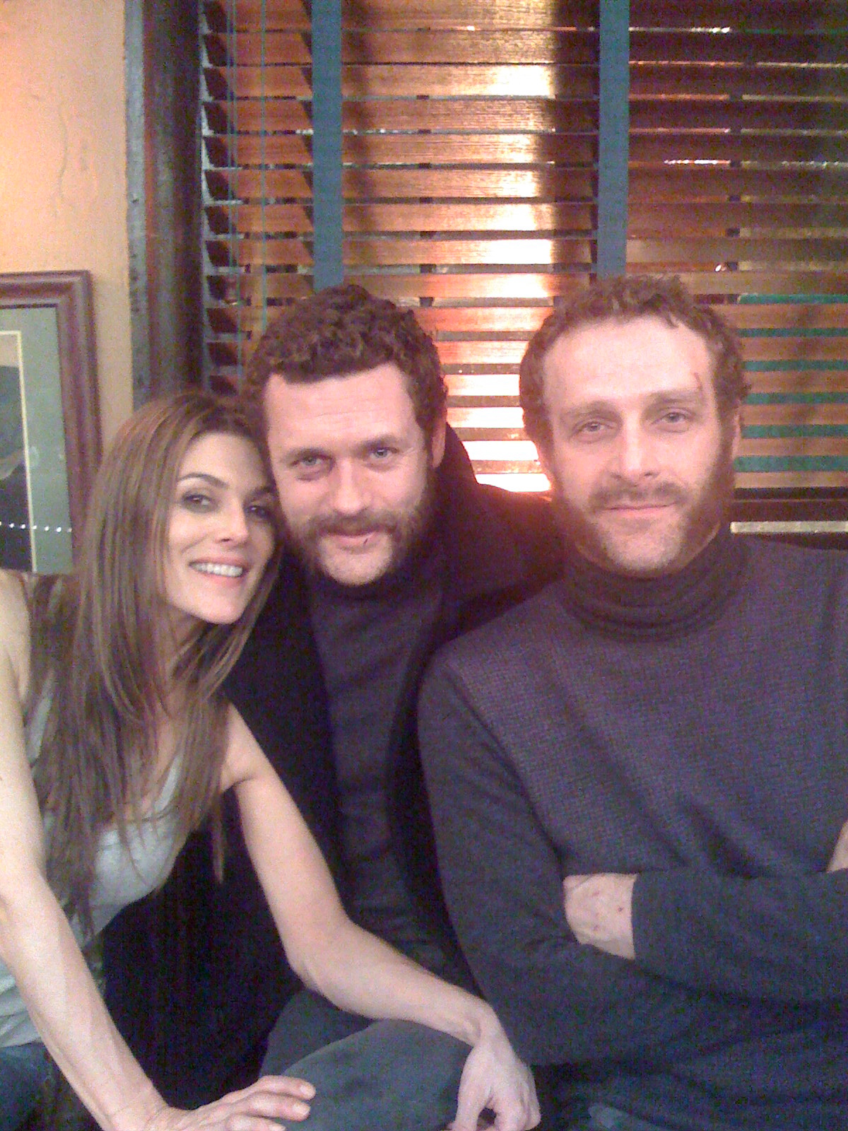 Steve Rizzo with Paige Turco and Jason O'Mara on Life on Mars.