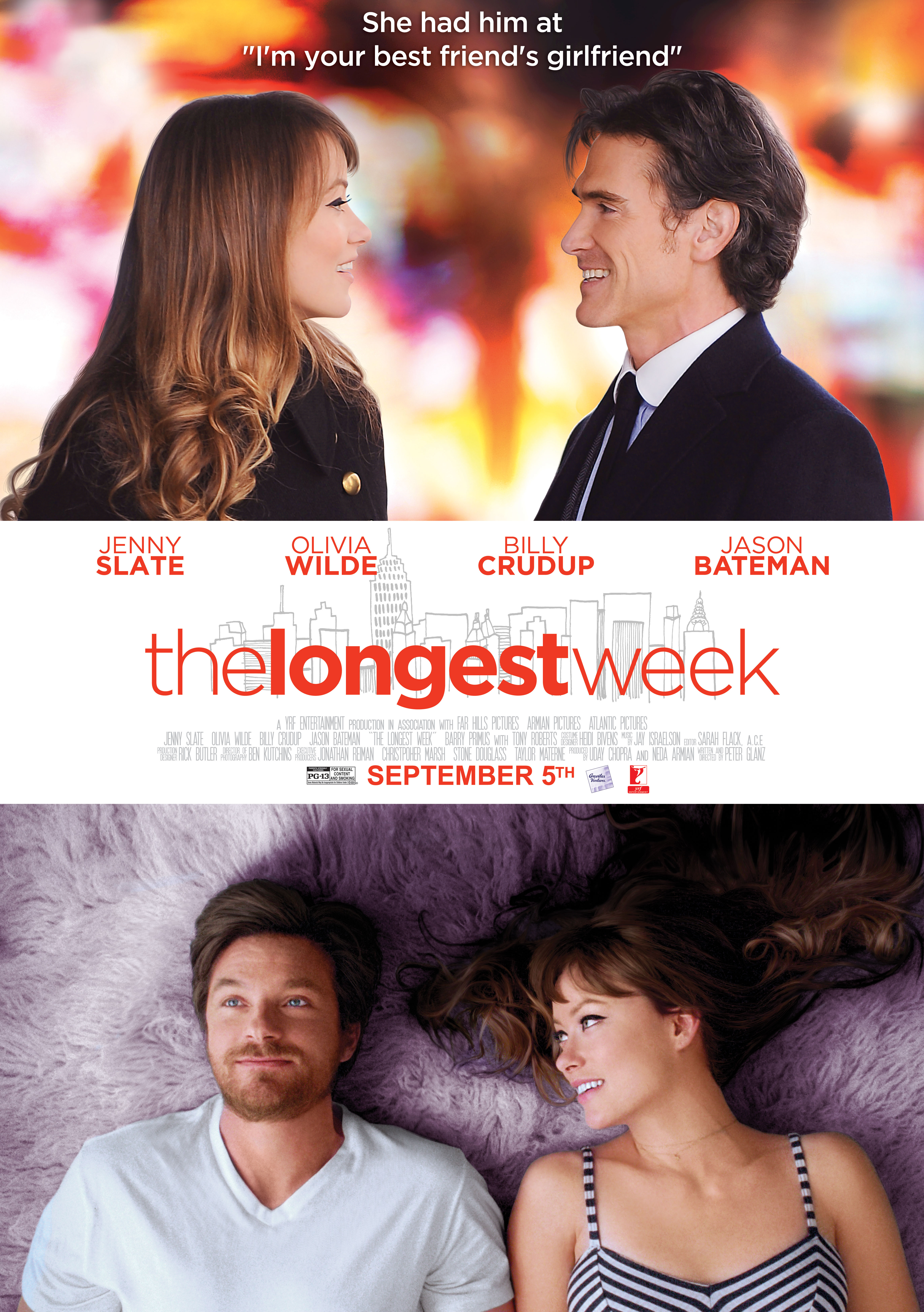 Jason Bateman, Billy Crudup and Olivia Wilde in The Longest Week (2014)