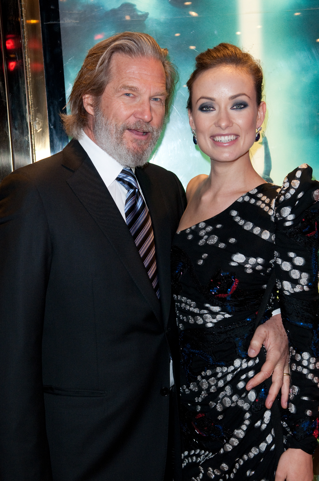 Jeff Bridges and Olivia Wilde at event of Tronas: Palikimas (2010)