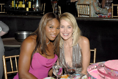 Sharon Stone and Serena Williams