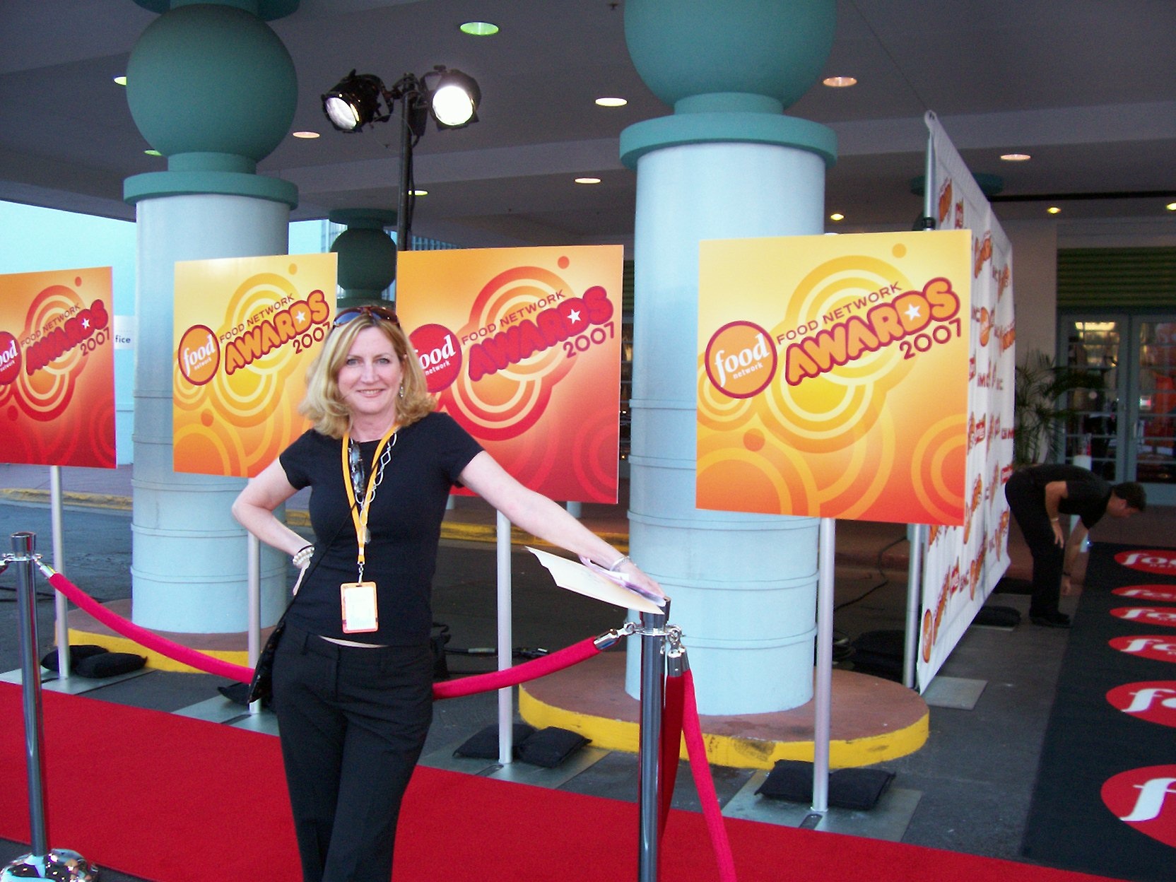 On the red carpet of the Food Network Awards, Feb. 07