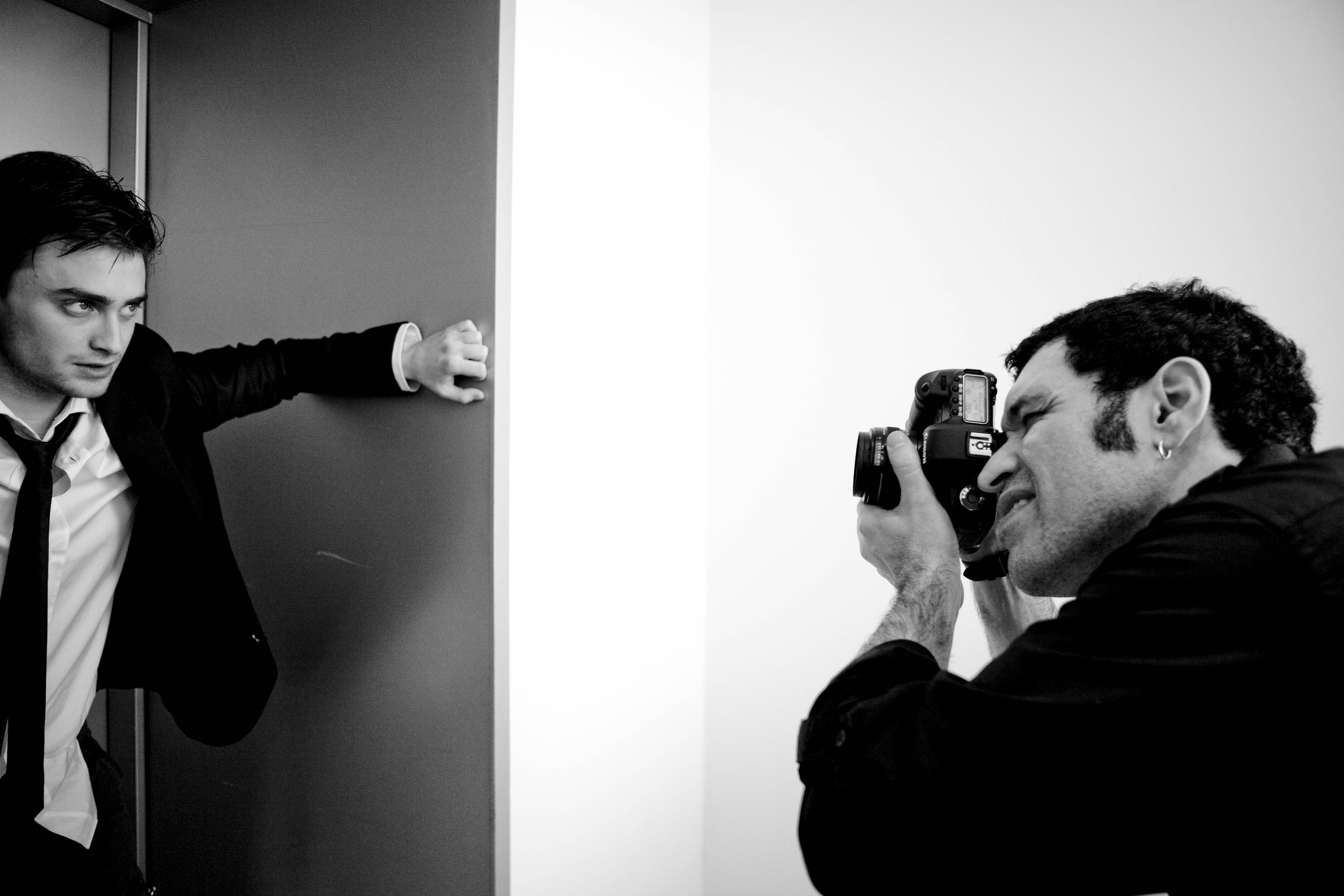 Photographing the extraordinary Daniel Radcliffe Editorial Shoot - London 2010 © Dennys Ilic Photography 2010