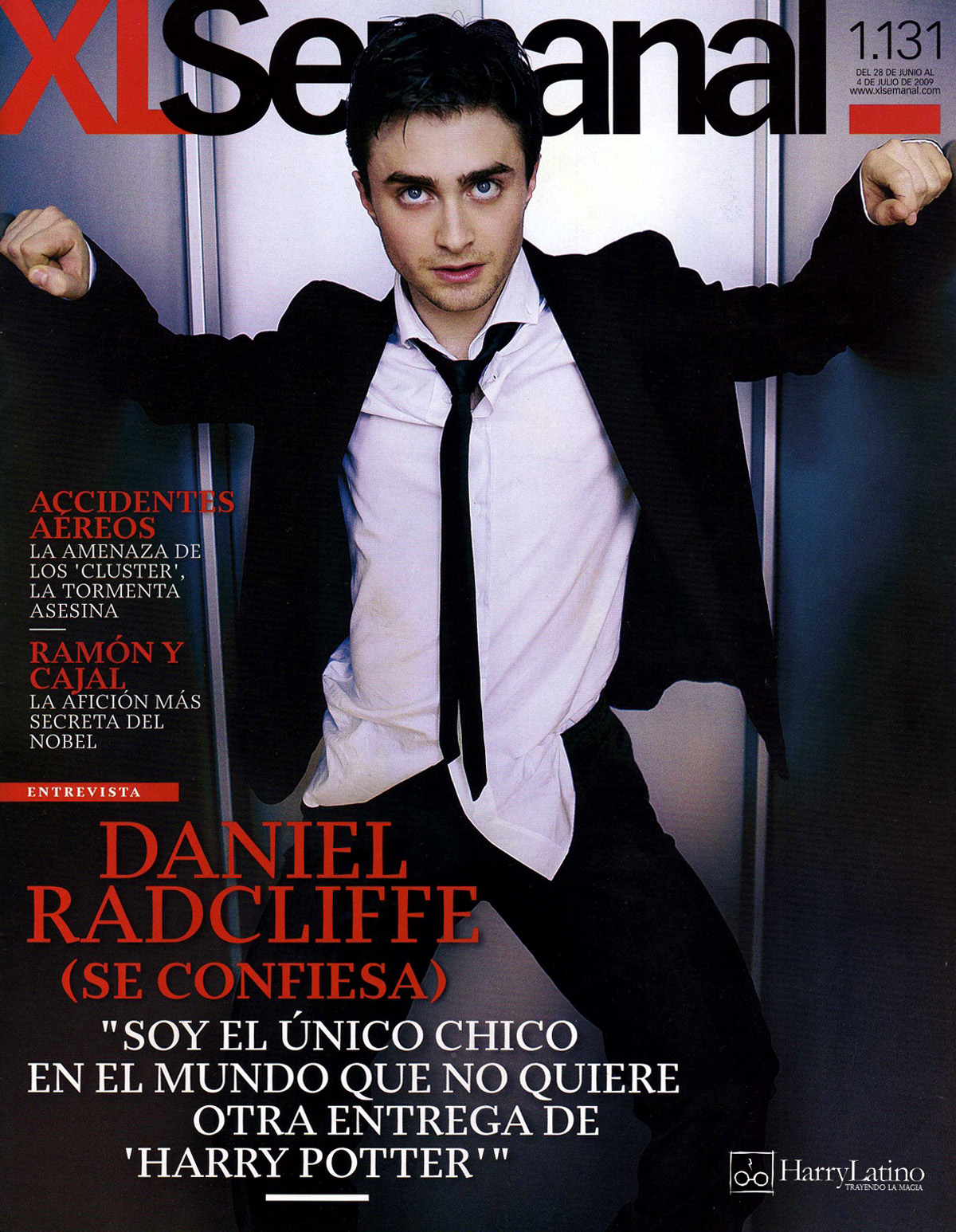 Daniel Radcliffe for Harry Potter and the Half-Blood Prince International Publicity Campaign.