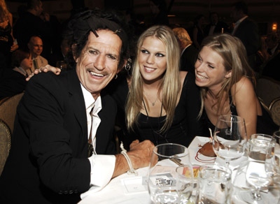 Keith Richards and Alexandra Richards