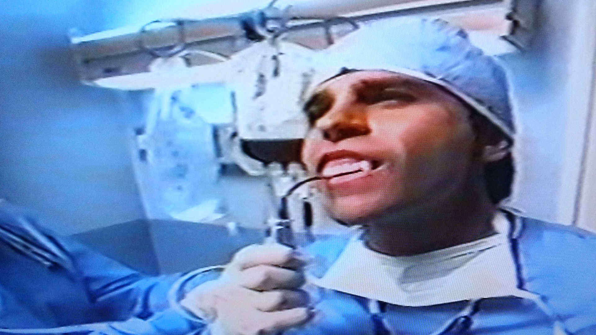 Joe Finfera as the Vampire Doctor on UPN's Fall Promo.