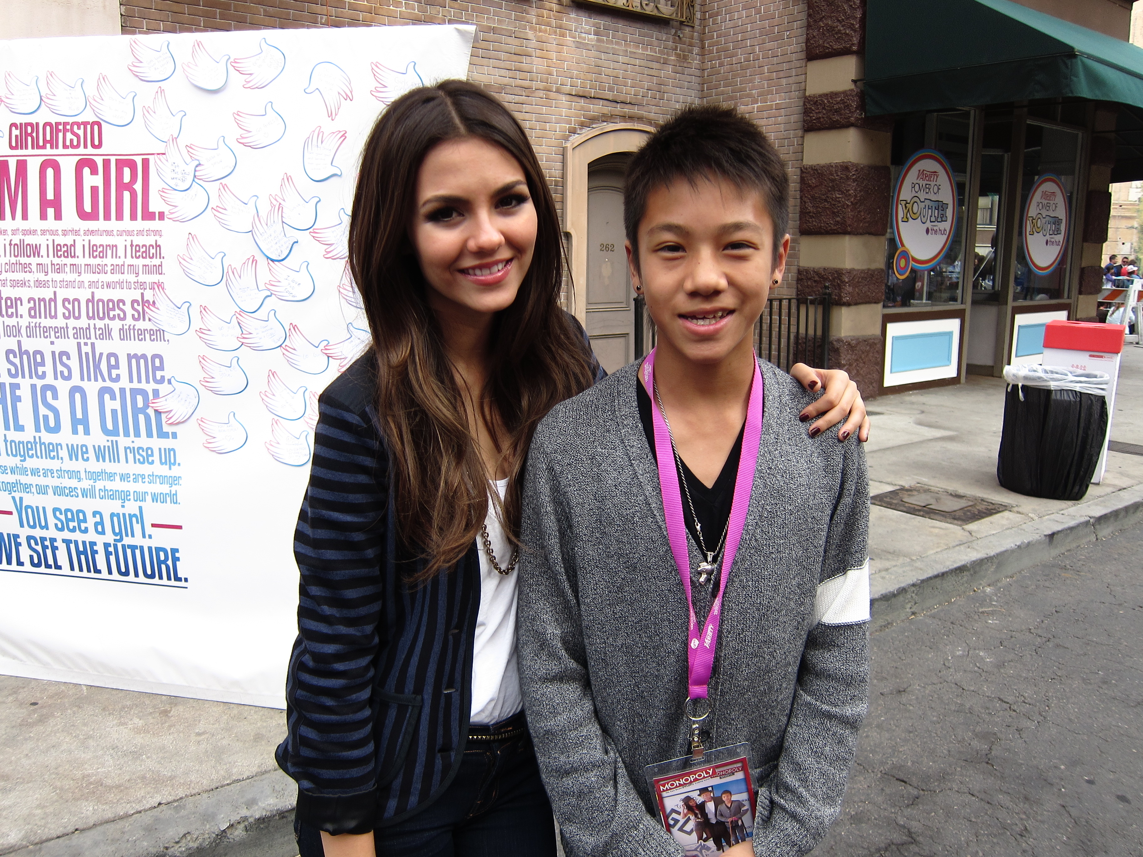 Brandon Soo Hoo & Victoria Justice at Variety's Power of Youth