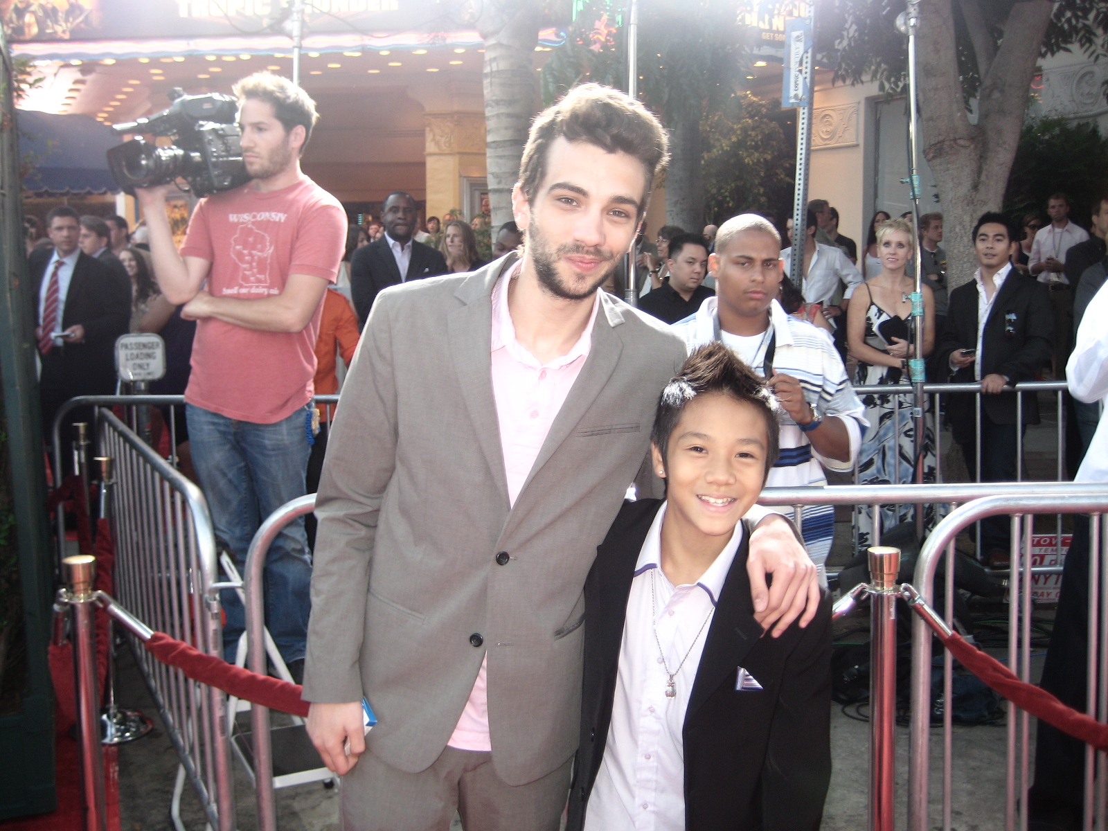 Brandon Soo Hoo & Jay Baruchel at the Premiere of Tropic Thunder August 11, 2008