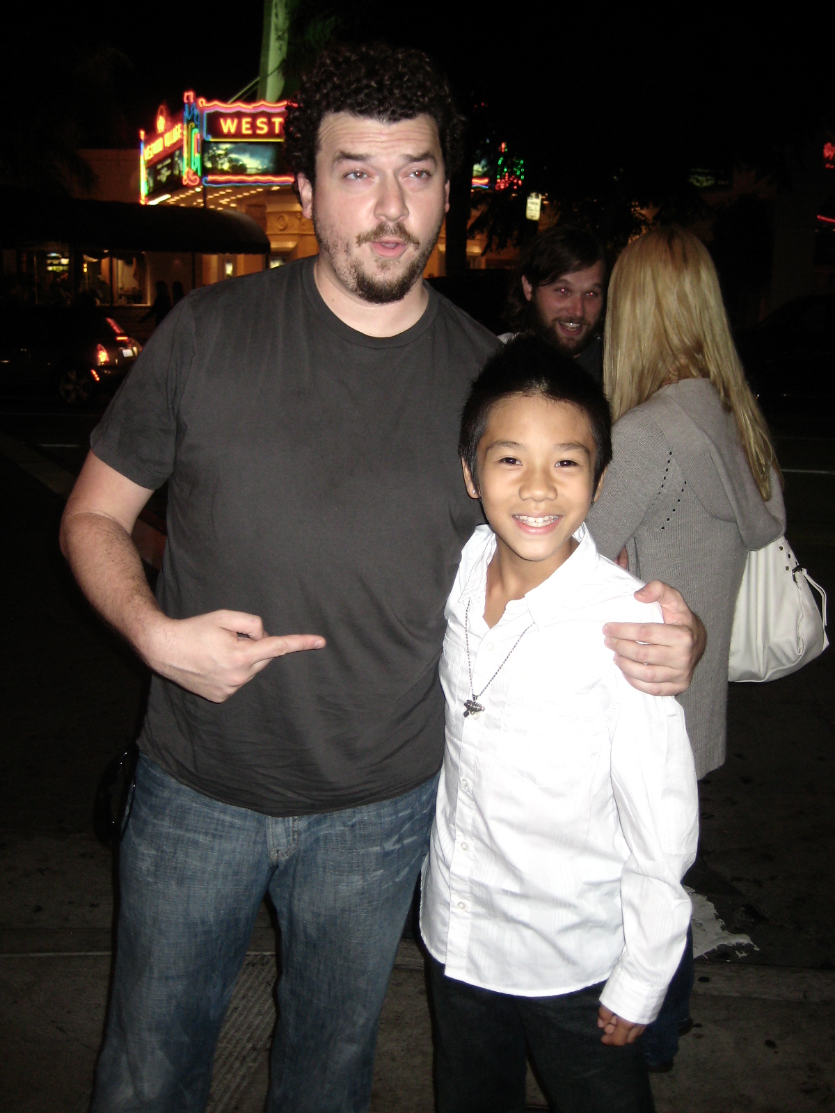 Brandon Soo Hoo & Danny McBride at Tropic Thunder Screening