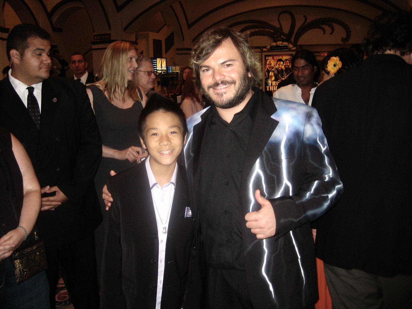 Brandon Soo Hoo & Jack Black at the Premiere of Tropic Thunder August 11, 2008